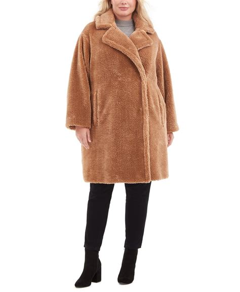 michael kors teddy bear coat black|Women's Teddy Coats & Jackets .